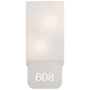 Décor LED Address Light in Brushed Steel
