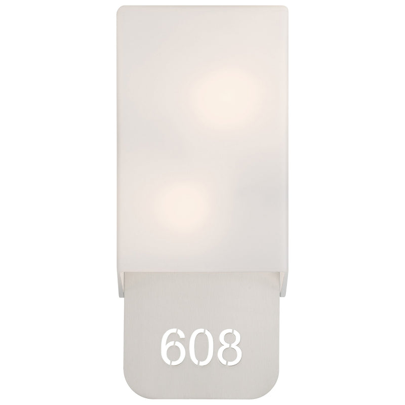 Décor LED Address Light in Brushed Steel