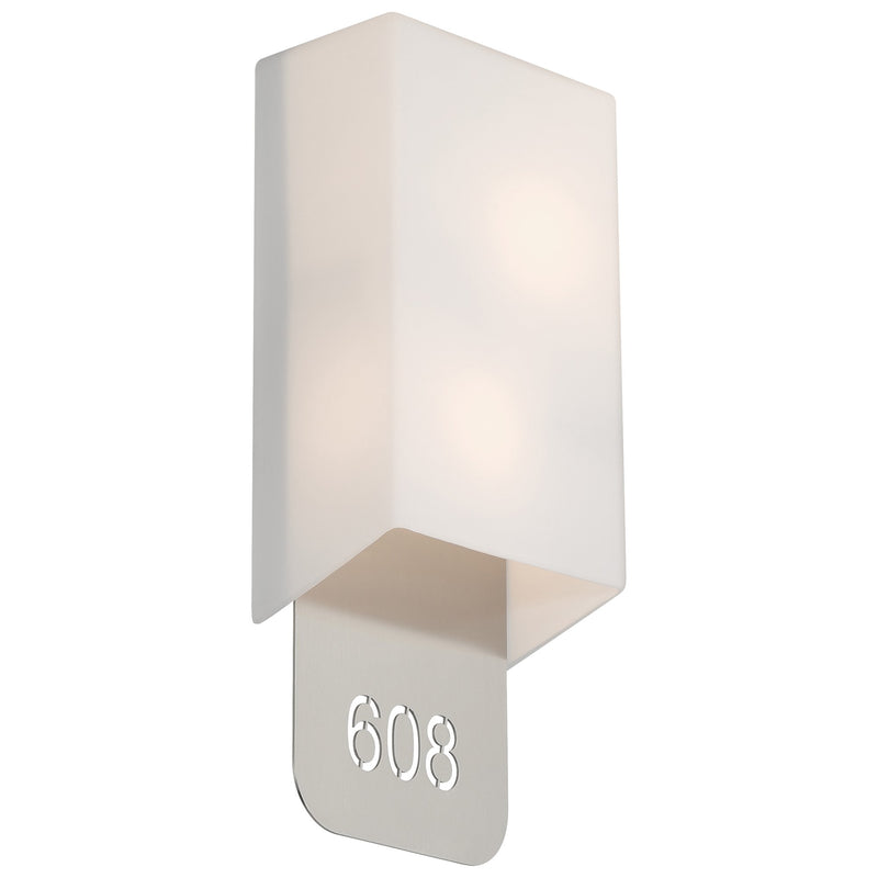 Décor LED Address Light in Brushed Steel