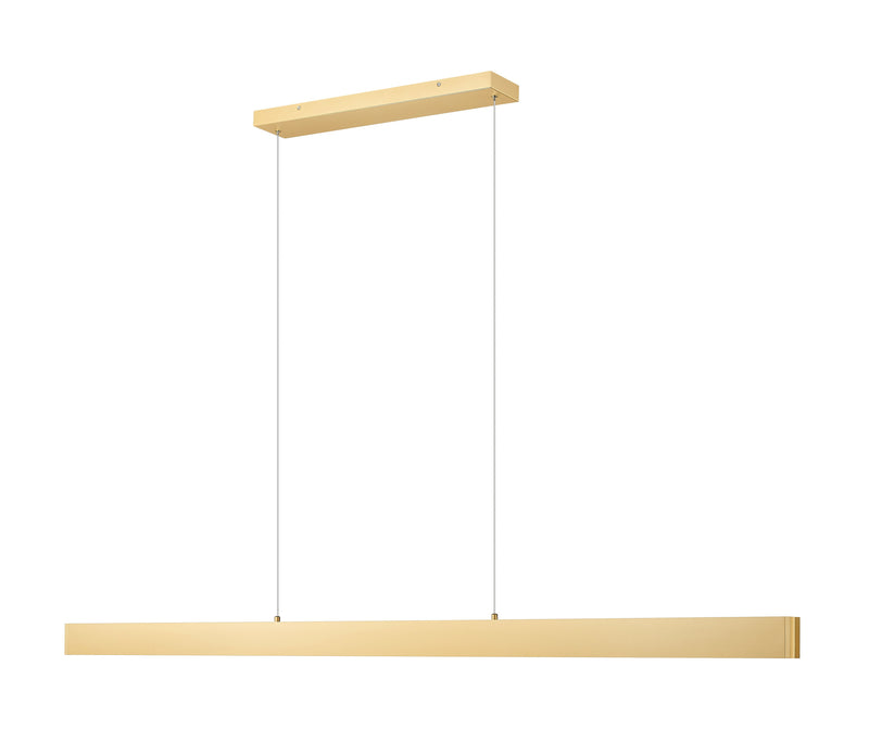 Hudson 1 Light 72" Linear Pendant in Gold