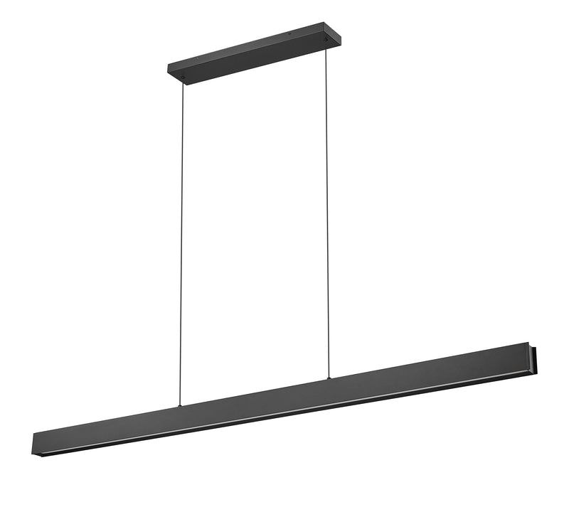 Hudson 1 Light 72" Linear Pendant in Matte Black