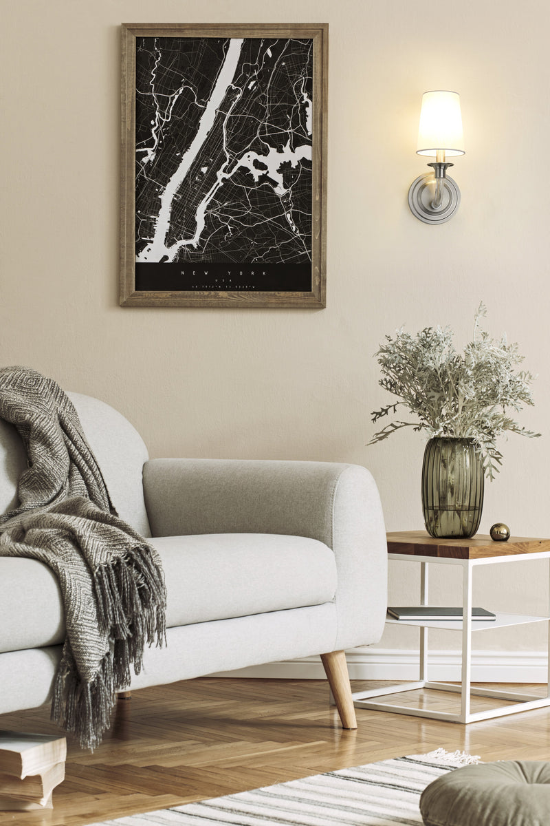 Katerina 1 Light 5.25" Wall Sconce in Brushed Nickel in a room setting