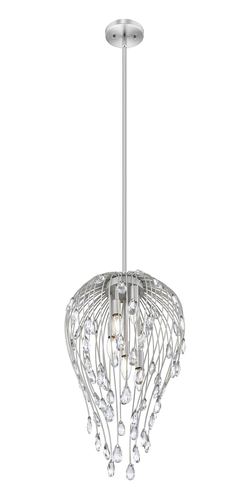 Gabriella 5 Light 15" Pendant in Brushed Nickel
