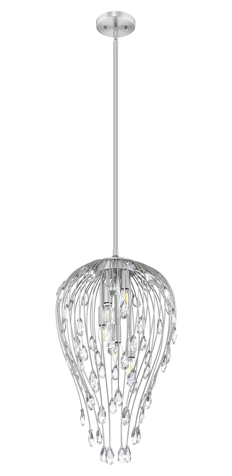 Gabriella 5 Light 15" Pendant in Brushed Nickel