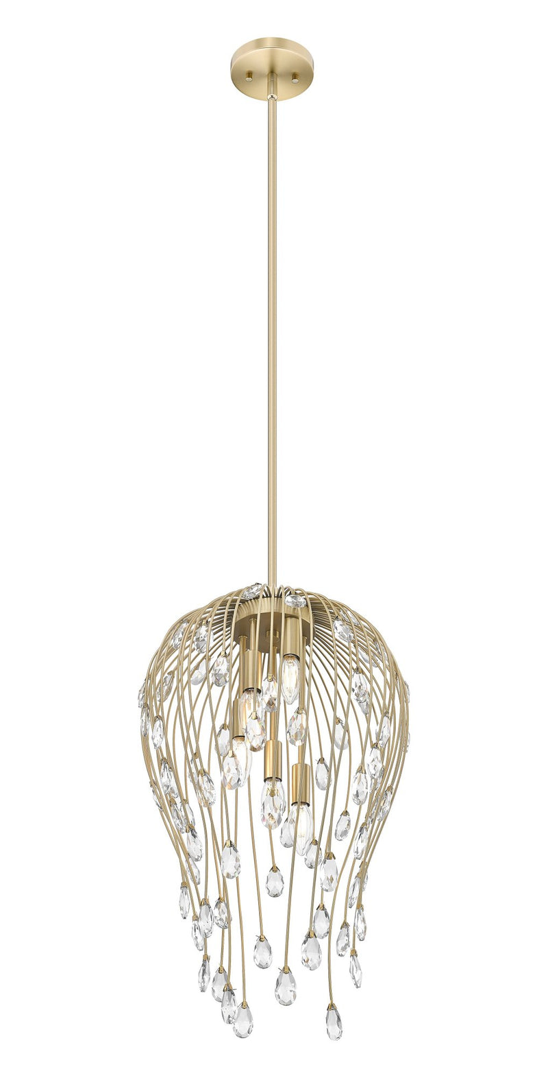 Gabriella 5 Light 15" Pendant in Modern Gold
