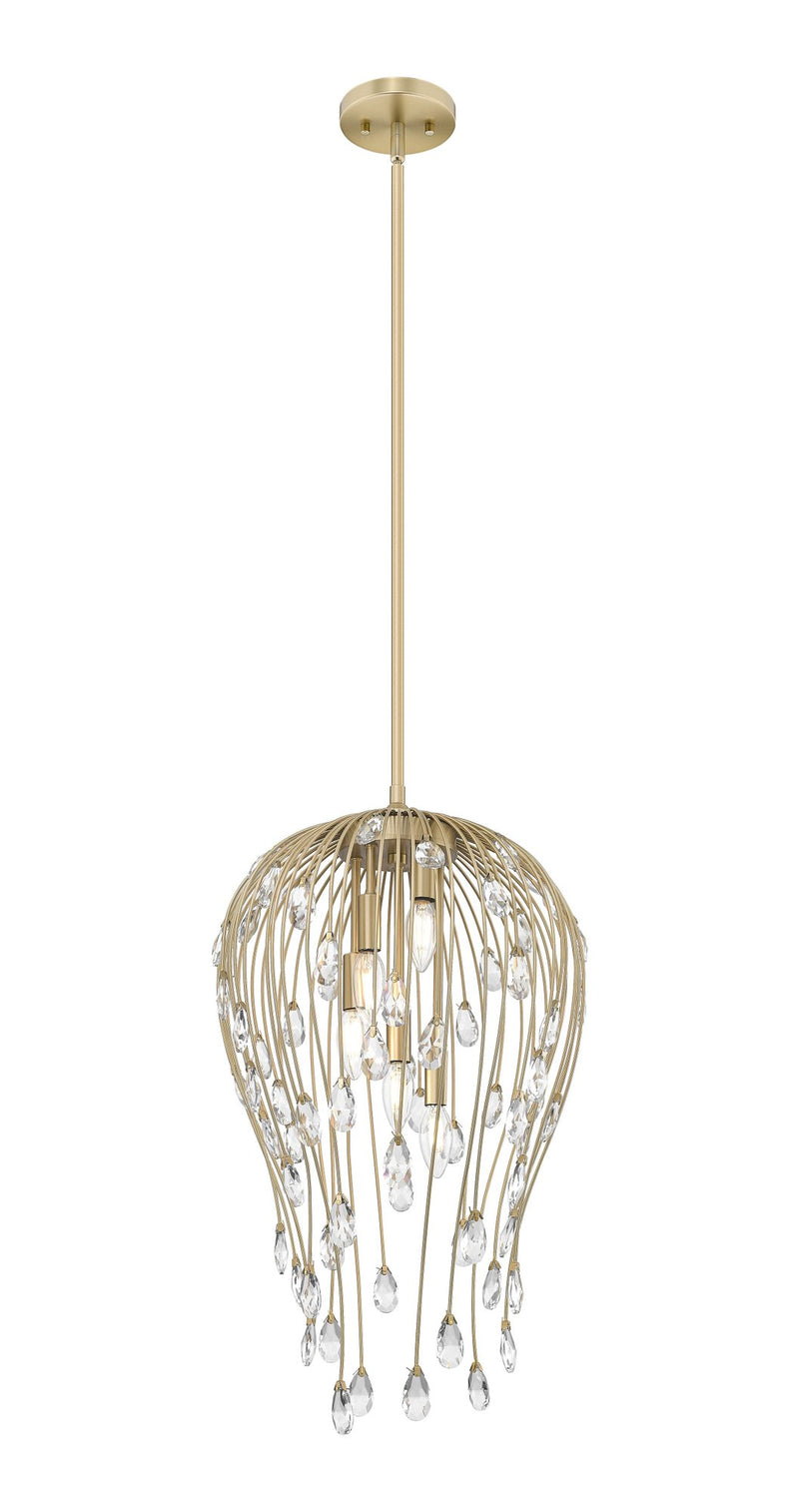 Gabriella 5 Light 15" Pendant in Modern Gold