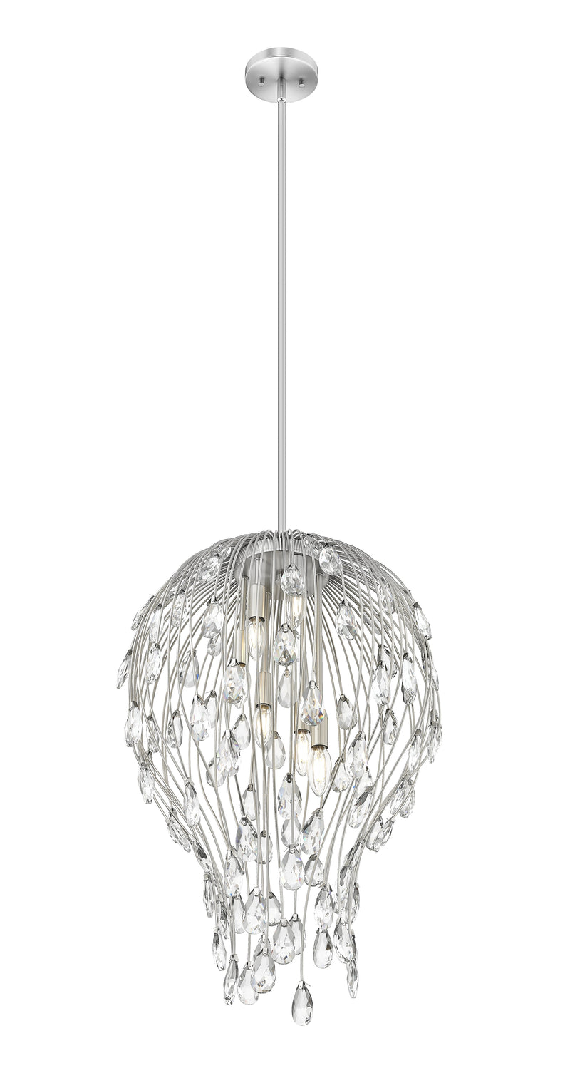 Gabriella 6 Light 18" Pendant in Brushed Nickel