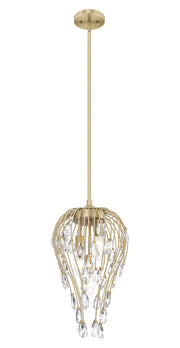 Gabriella 3 Light 9" Pendant in Modern Gold