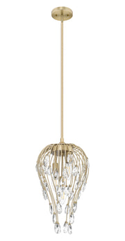 Gabriella 3 Light 9" Pendant in Modern Gold