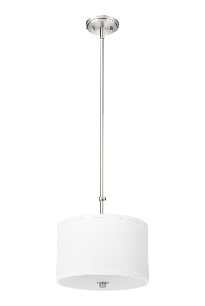 Linden 1 Light 12" Pendant in Brushed Nickel