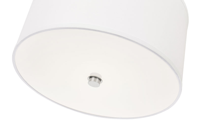Linden 1 Light 18" Pendant in Brushed Nickel