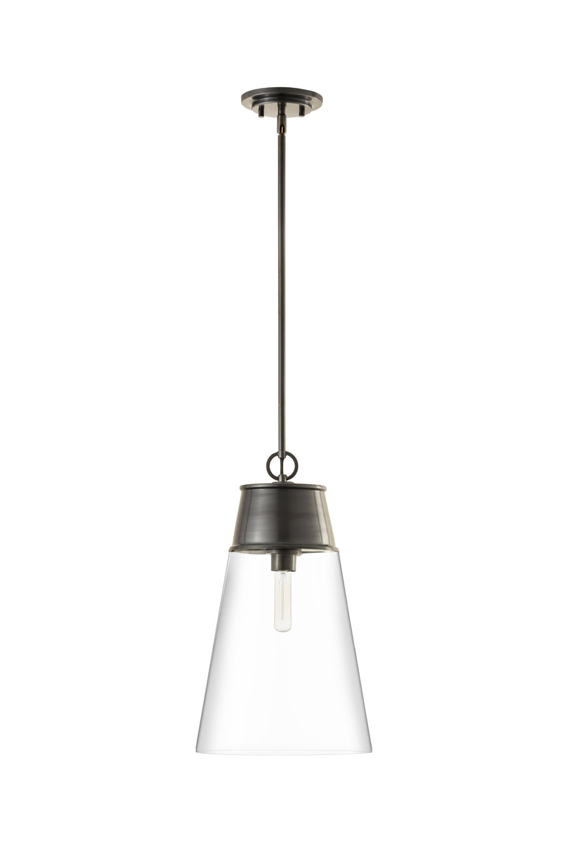 Wentworth 1 Light 11.5" Pendant in Plated Bronze