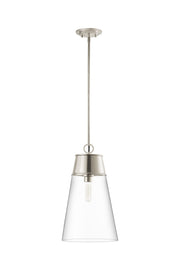 Wentworth 1 Light 11.5" Pendant in Polished Nickel