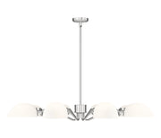 Breton 8 Light 46" Chandelier in Brushed Nickel