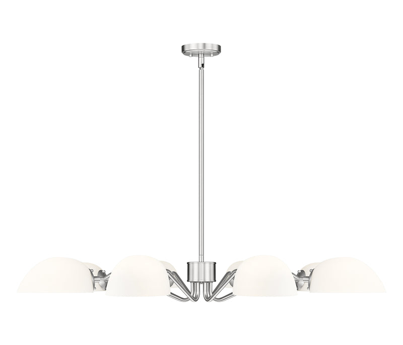 Breton 8 Light 46" Chandelier in Brushed Nickel