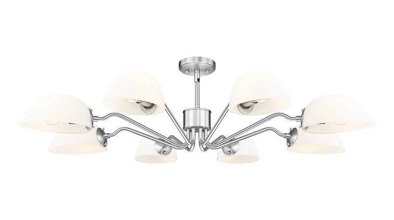 Breton 8 Light 46" Chandelier in Brushed Nickel