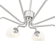 Breton 8 Light 46" Chandelier in Brushed Nickel