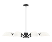 Breton 8 Light 46" Chandelier in Matte Black