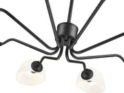 Breton 8 Light 46" Chandelier in Matte Black