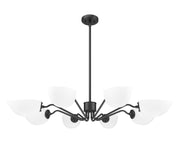 Breton 8 Light 46" Chandelier in Matte Black