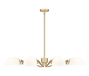 Breton 8 Light 46" Chandelier in Modern Gold