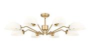 Breton 8 Light 46" Chandelier in Modern Gold