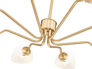Breton 8 Light 46" Chandelier in Modern Gold