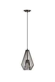 Quintus 1 Light 9.25" Pendant in Plated Bronze