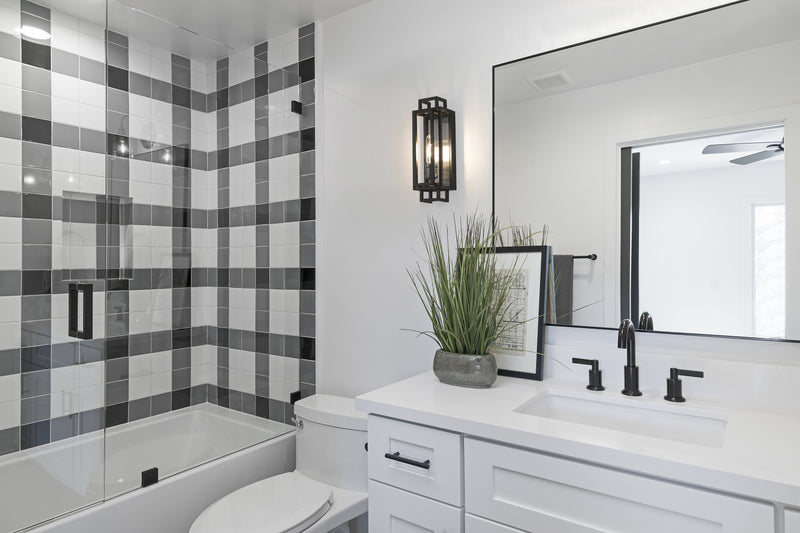 Titania 1 Light 4.75" Wall Sconce in Black + Brushed Nickel