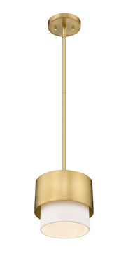 Counterpoint 1 Light 7.25" Pendant in Modern Gold