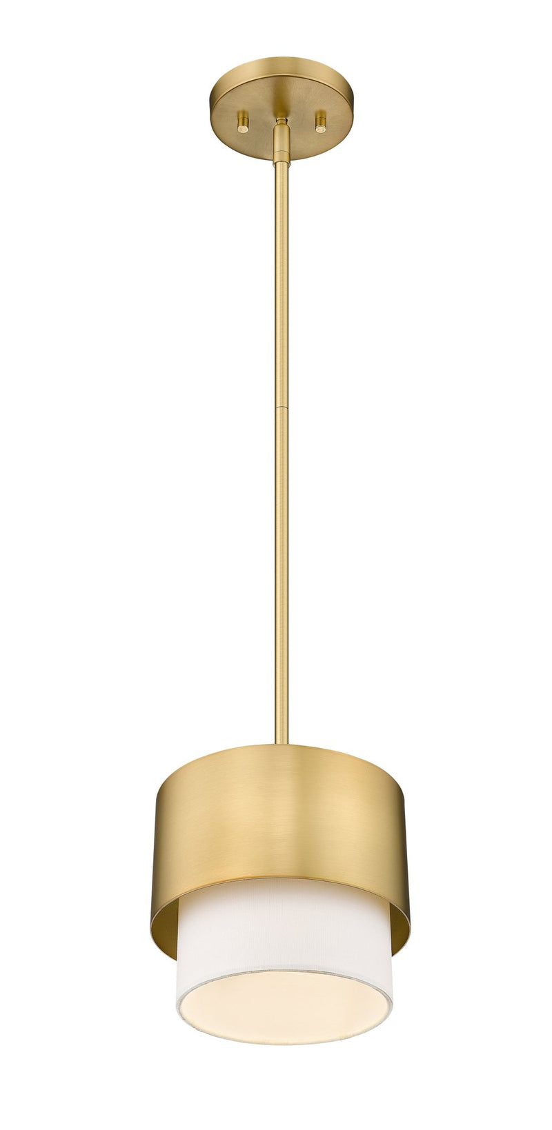 Counterpoint 1 Light 7.25" Pendant in Modern Gold