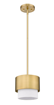 Counterpoint 1 Light 7.25" Pendant in Modern Gold