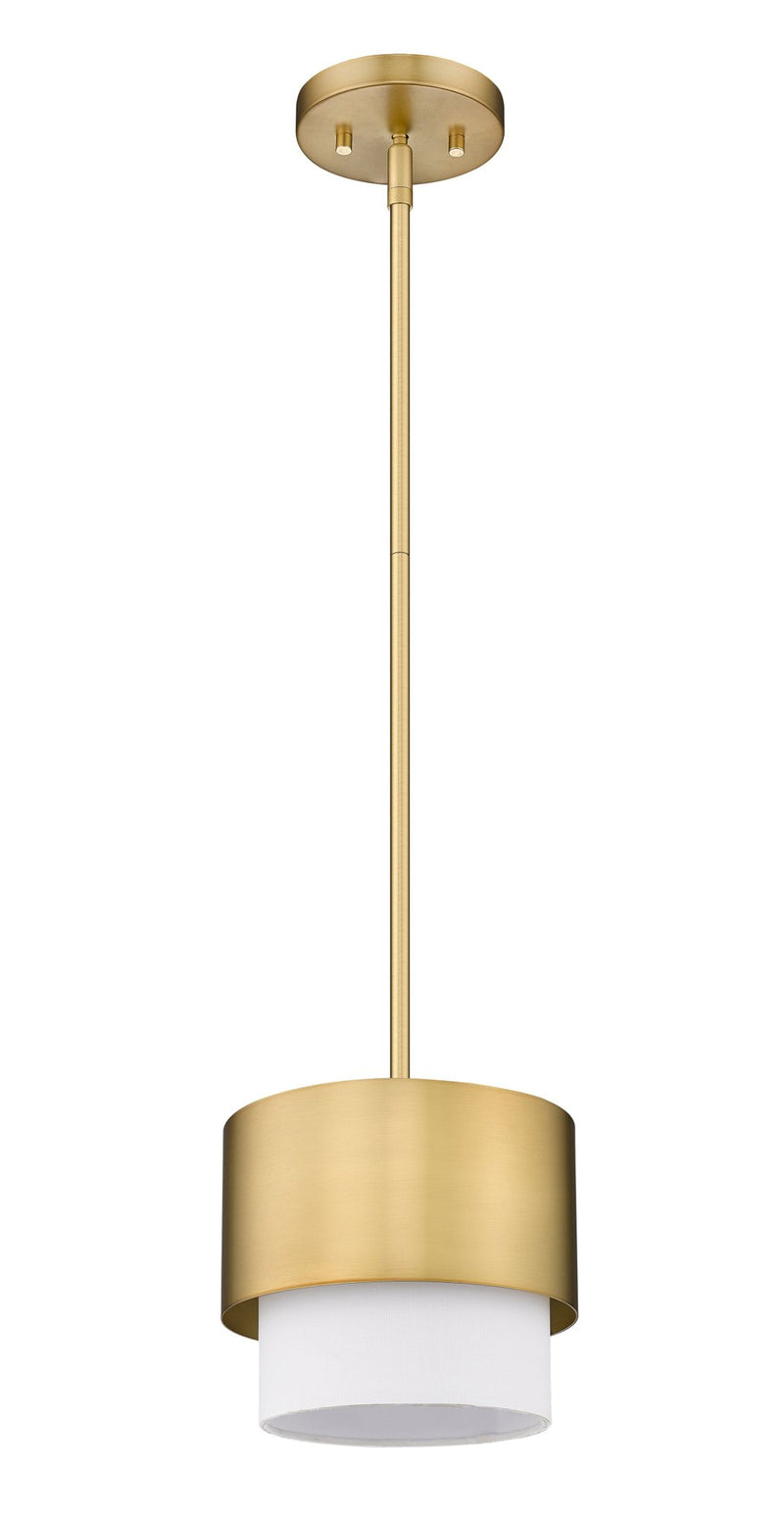 Counterpoint 1 Light 7.25" Pendant in Modern Gold