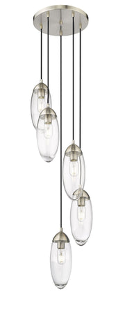 Arden 5 Light 12" Pendant in Brushed Nickel