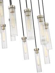 Beau 11 Light 24" Pendant in Brushed Nickel