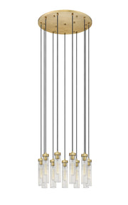 Beau 11 Light 24" Pendant in Rubbed Brass
