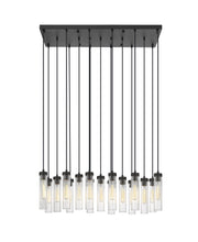 Beau 17 Light 42" Linear Pendant in Matte Black