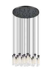 Beau 27 Light 36" Pendant in Matte Black