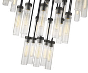 Beau 27 Light 36" Pendant in Matte Black