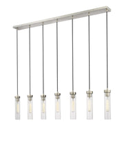 Beau 7 Light 54" Linear Pendant in Brushed Nickel