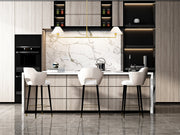 Leila 2 Light 12" Chandelier, 62" Long in Luxe Gold in a room setting