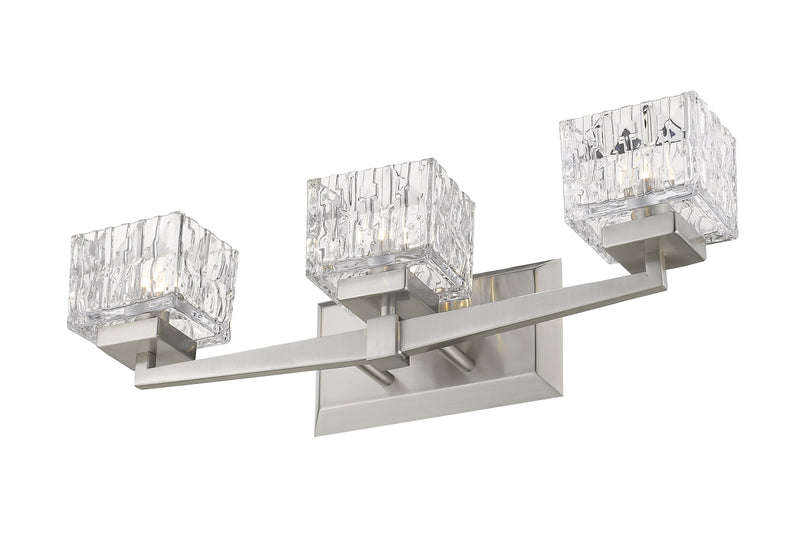 Rubicon 3 Light 22" Vanity in Brushed Nickel