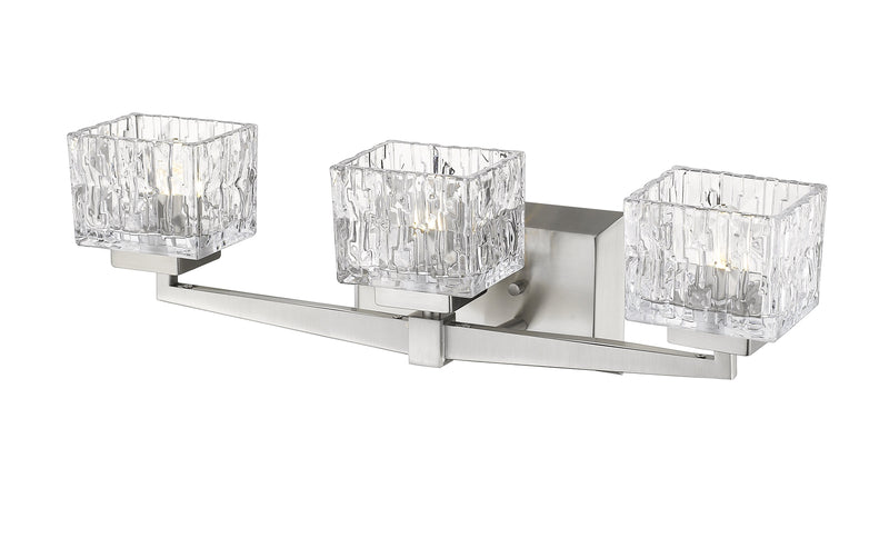 Rubicon 3 Light 22" Vanity in Brushed Nickel