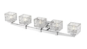 Rubicon 5 Light 36" Vanity in Chrome