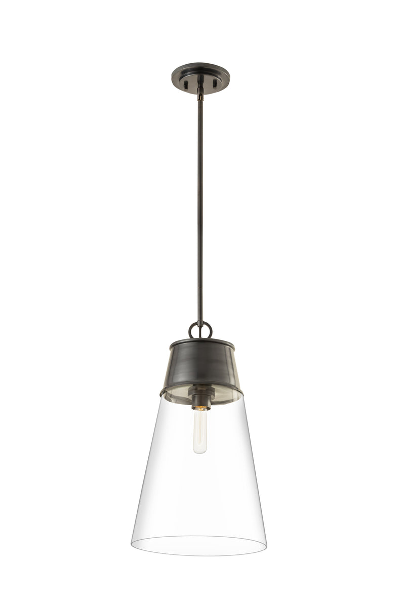 Wentworth 1 Light 11.5" Pendant in Plated Bronze
