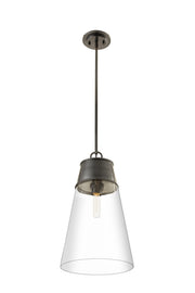 Wentworth 1 Light 11.5" Pendant in Plated Bronze