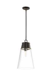 Wentworth 1 Light 11.5" Pendant in Matte Black