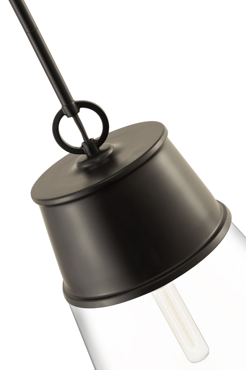 Wentworth 1 Light 11.5" Pendant in Matte Black