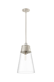Wentworth 1 Light 11.5" Pendant in Polished Nickel