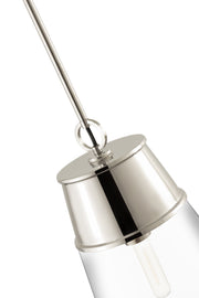 Wentworth 1 Light 11.5" Pendant in Polished Nickel